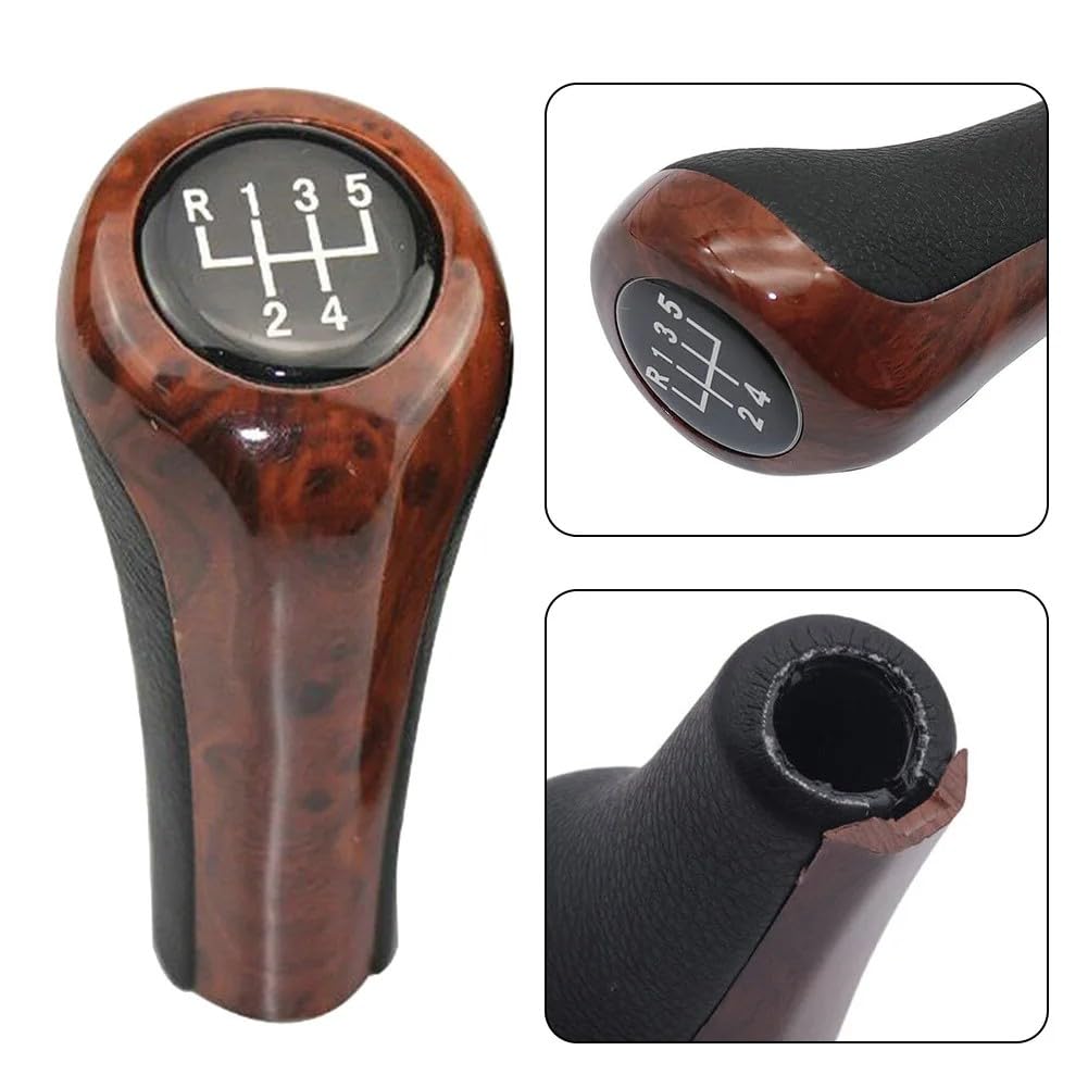 Amazon.com: Cakievro 5/6 Speed Gear Shift Knob Wood Grain Leather